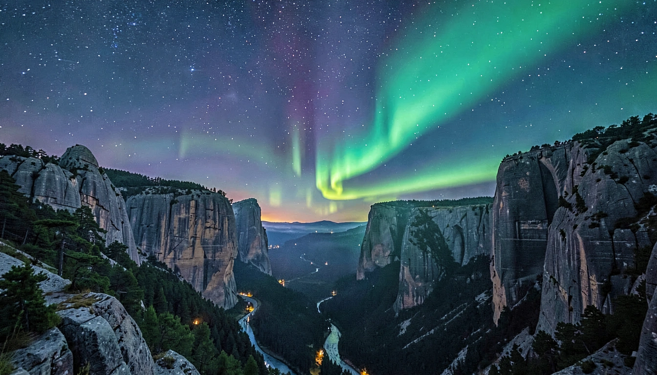 Caminhada de Aurora Boreal em Meteora - foto principal