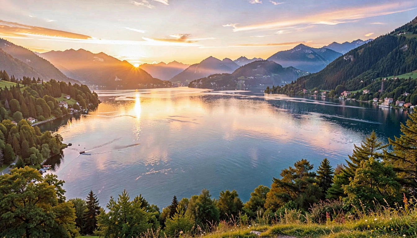 Cruzeiro ao Pôr do Sol em Annecy - foto principal