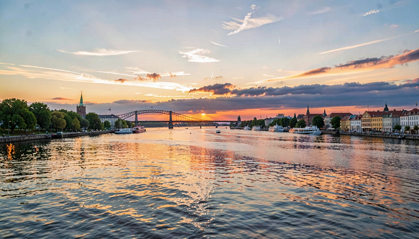 Cruzeiro ao Pôr do Sol em Dresden - foto principal