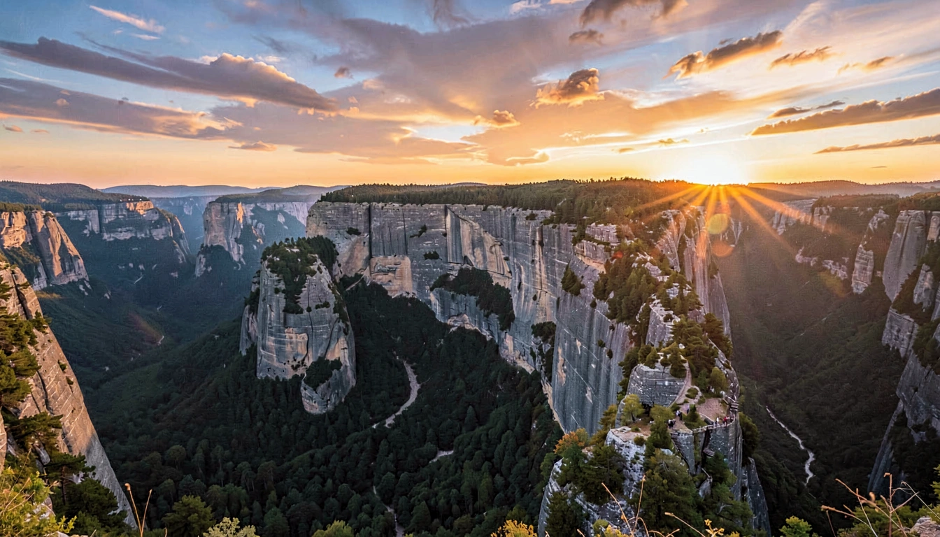 Cruzeiro ao Pôr do Sol em Meteora - foto principal