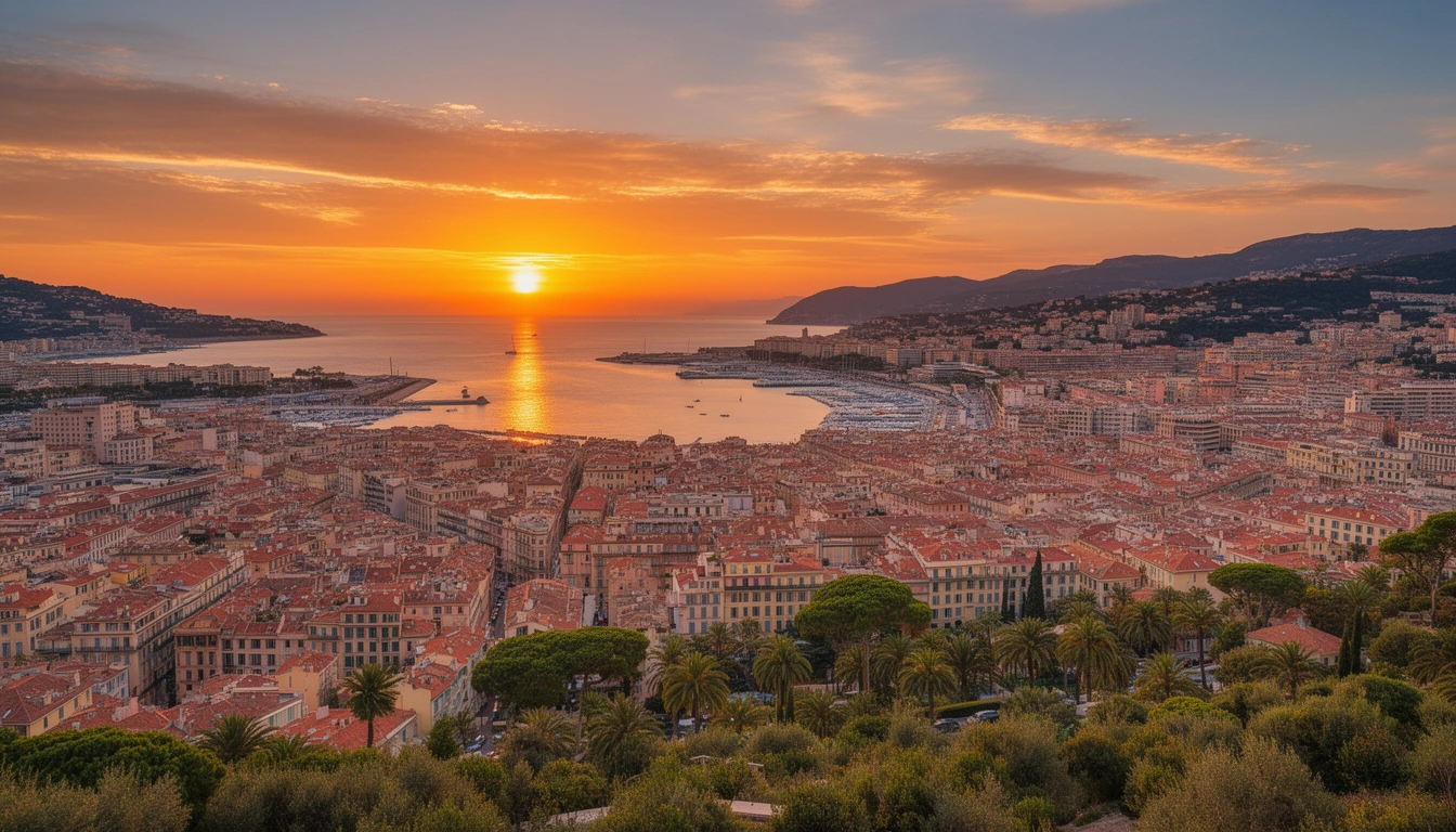 Cruzeiro ao Pôr do Sol em Nice - Imagem 1