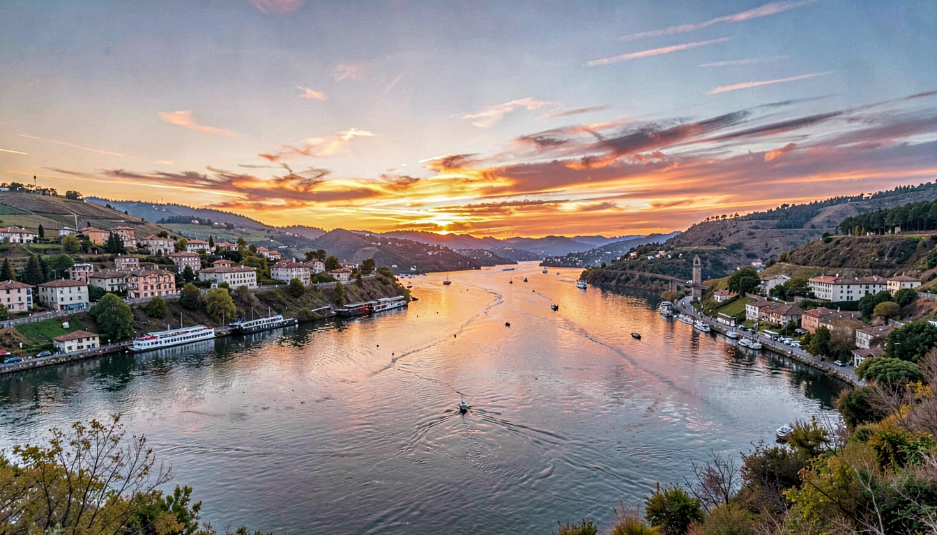 Cruzeiro ao Pôr do Sol em Porto - foto principal