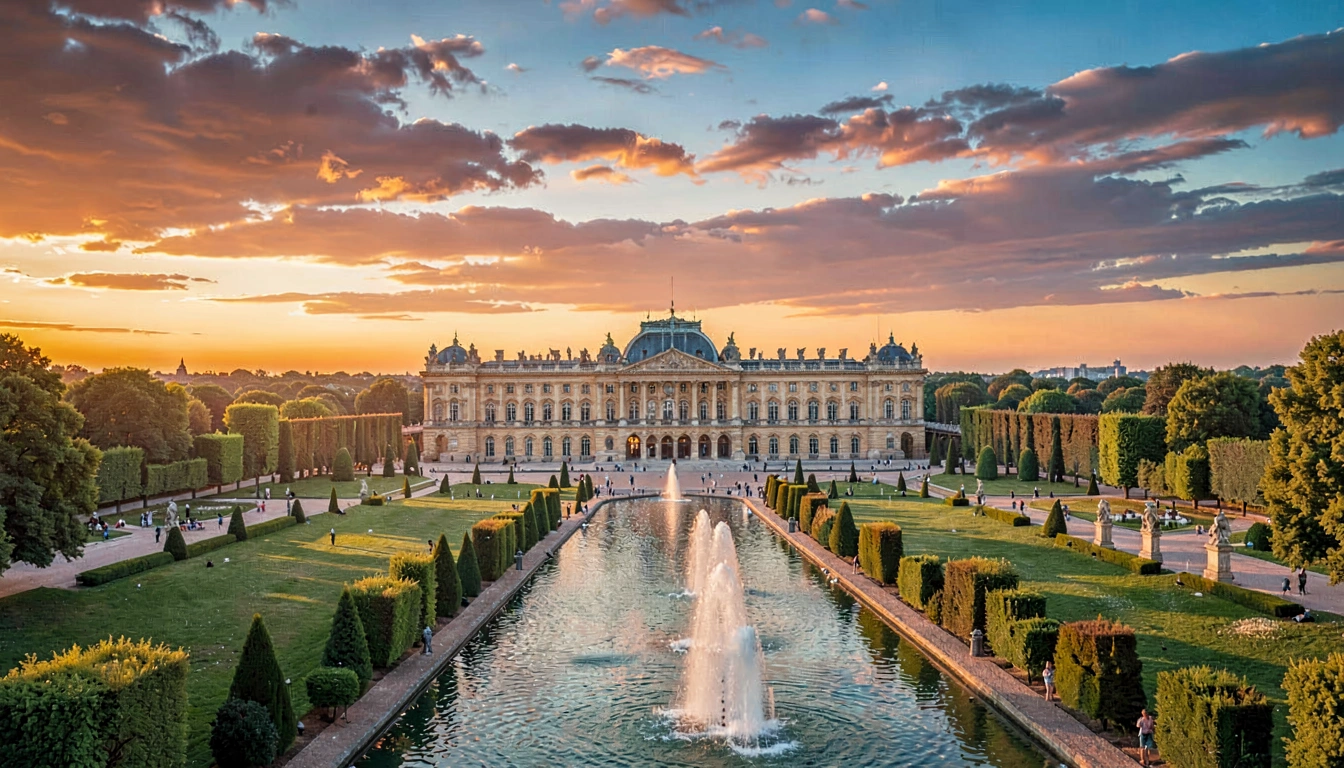 Cruzeiro ao Pôr do Sol em Versalhes - foto principal