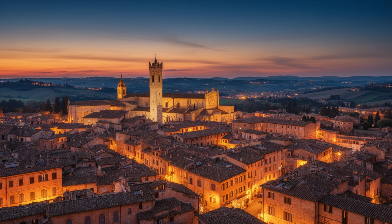 Jantar Histórico com Tour Noturno em Siena - Imagem 1
