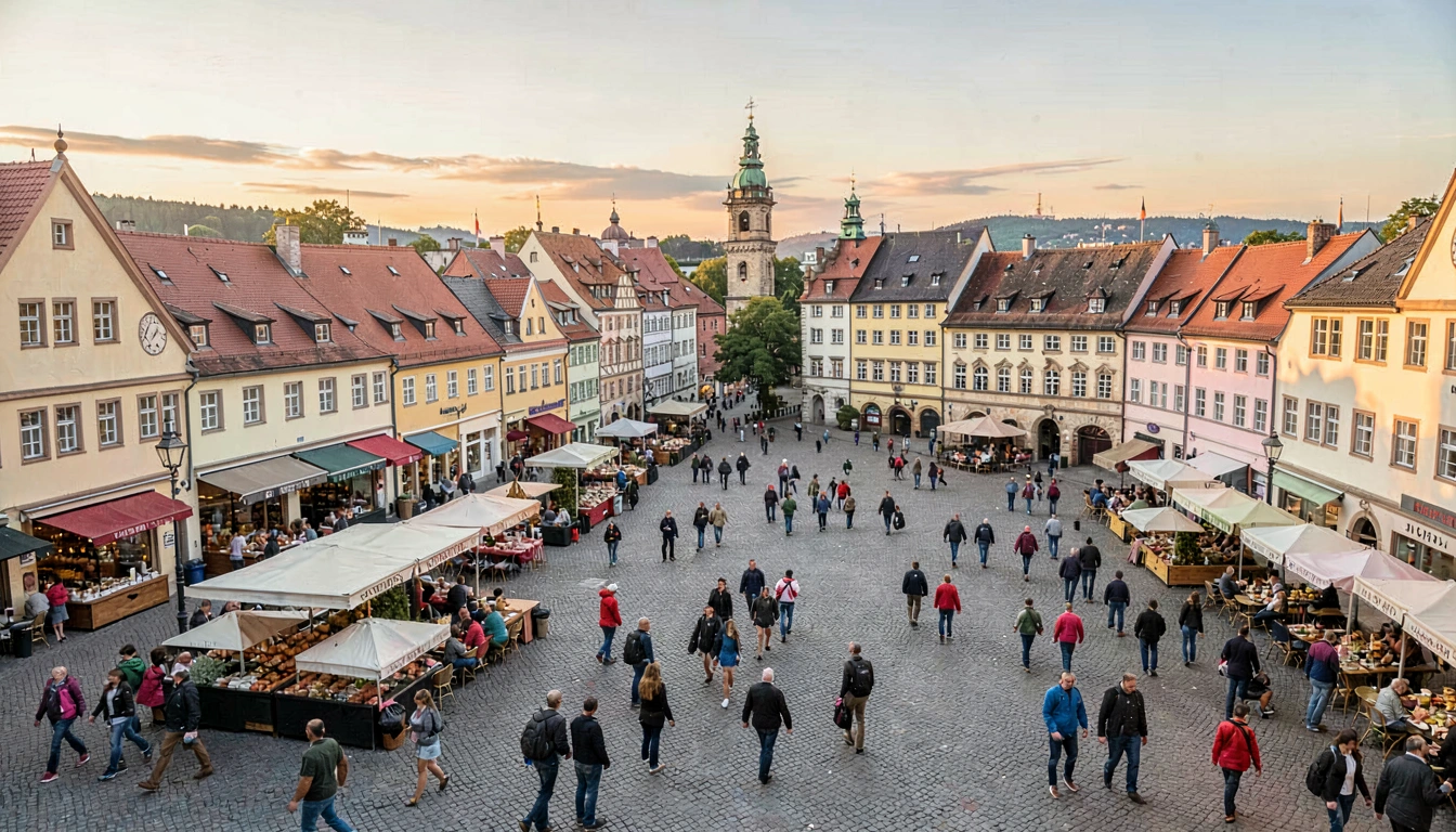 Tour a Pé pelos Bairros Históricos de Rothenburg