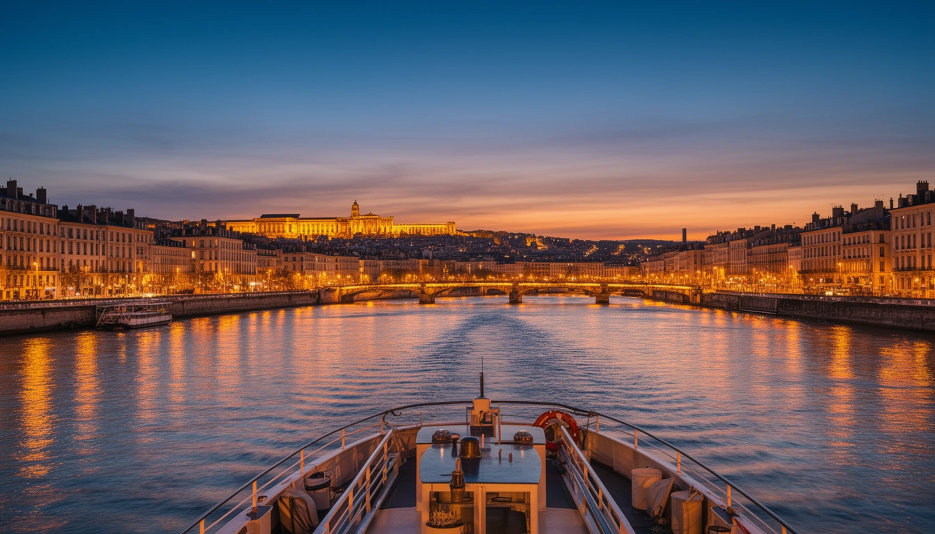 Tour de Barco Noturno em Lyon - Imagem 1