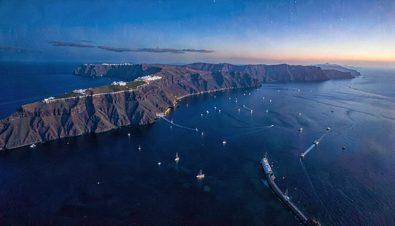 Tour de Barco Noturno em Santorini - foto 5
