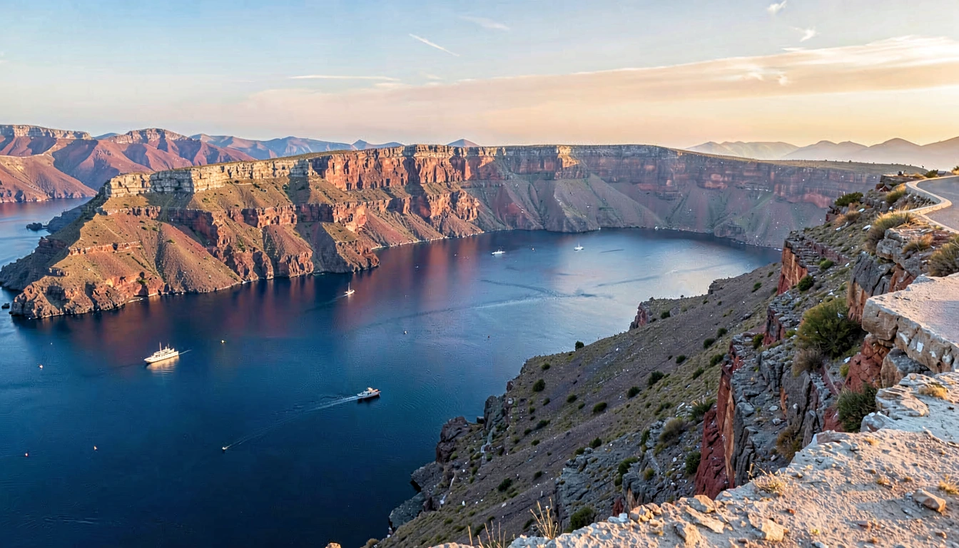 Tour de Barco pelas Ilhas ao Redor de Santorini - foto principal
