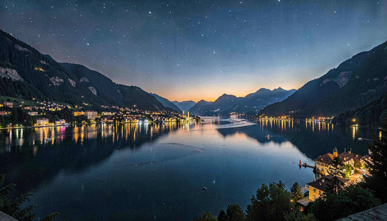 Tour de Bicicleta Noturno em Annecy - foto principal