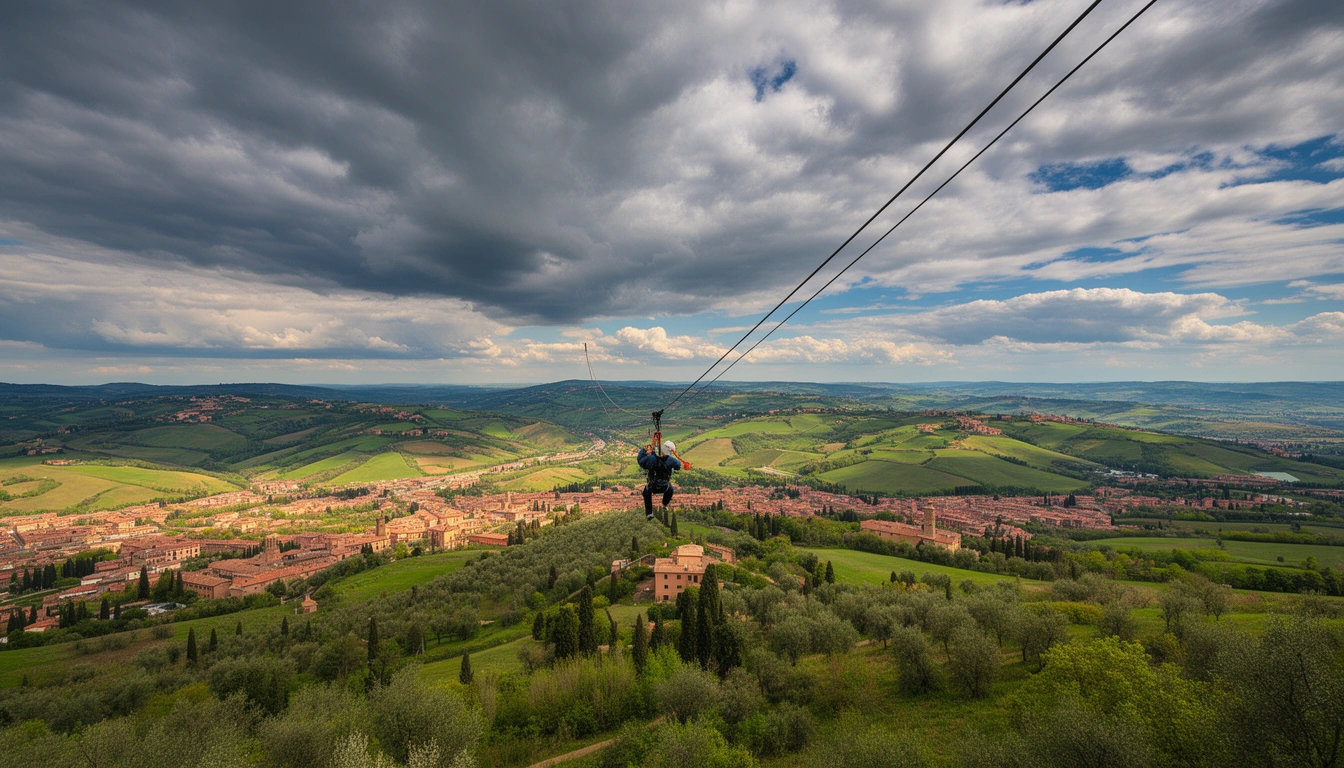 Tour de Tirolesa e Zipline em Bolonha - Imagem 1