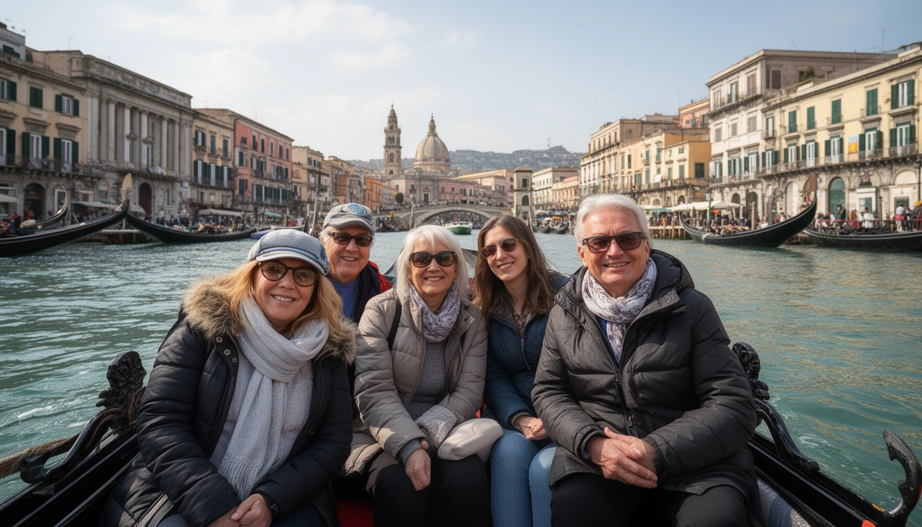 Passeio de Gondola e Barco Tradicional em Nápoles