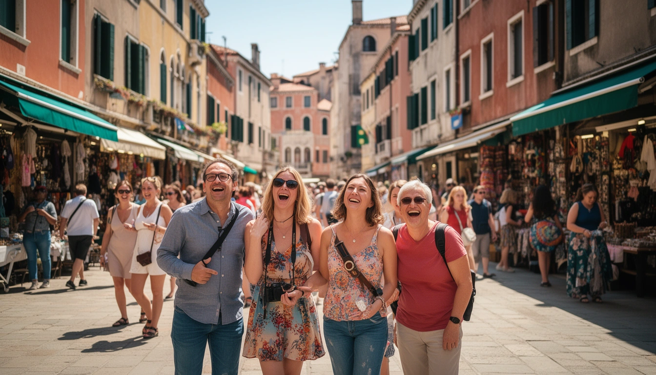 Cruzeiro ao Pôr do Sol em Veneza - Imagem 1
