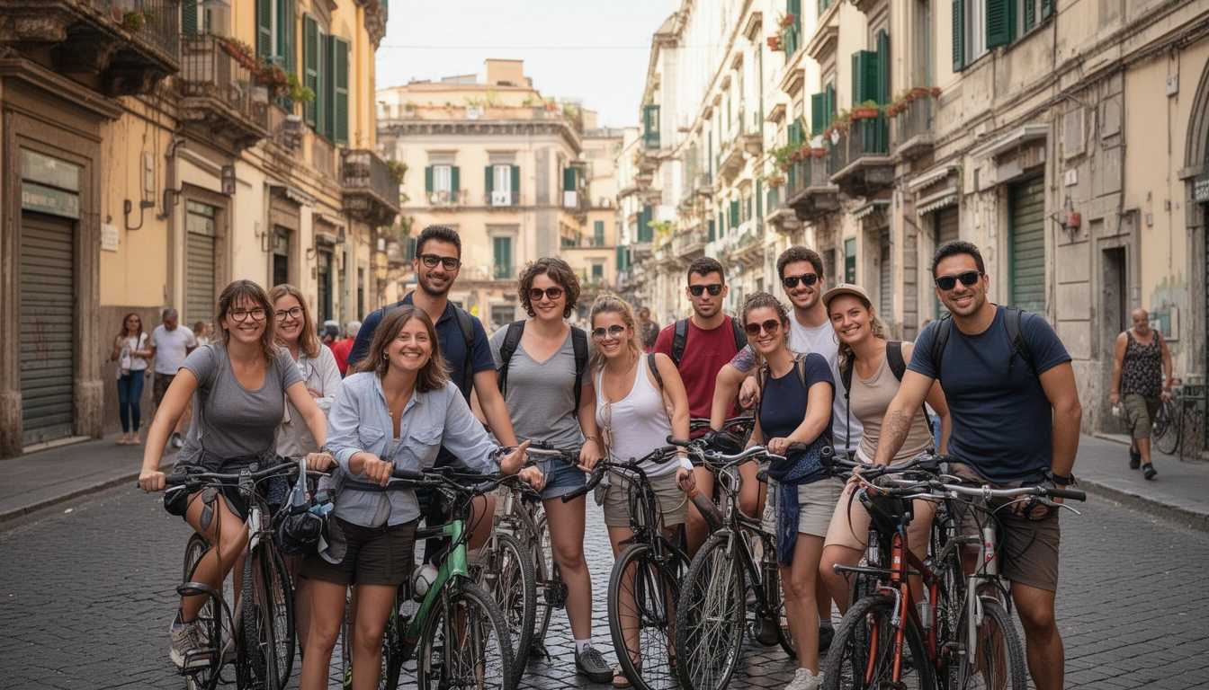 Aventura de Bicicleta Pelas Ruas de Nápoles