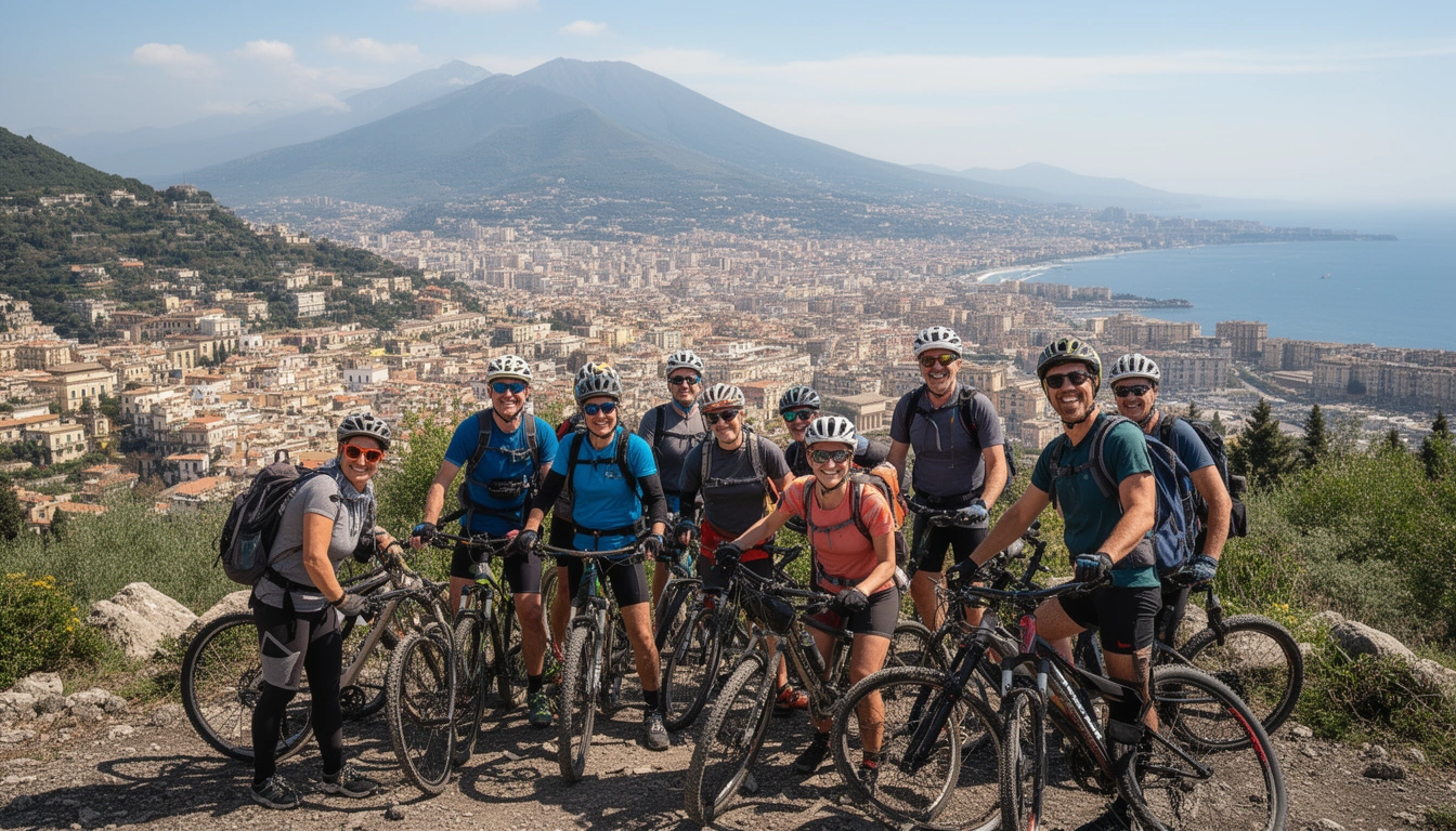 Tour de MTB nas Montanhas Perto de Nápoles
