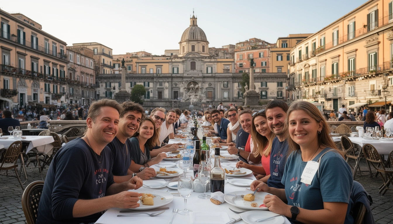 Jantar Histórico com Tour Noturno em Nápoles - Imagem 1