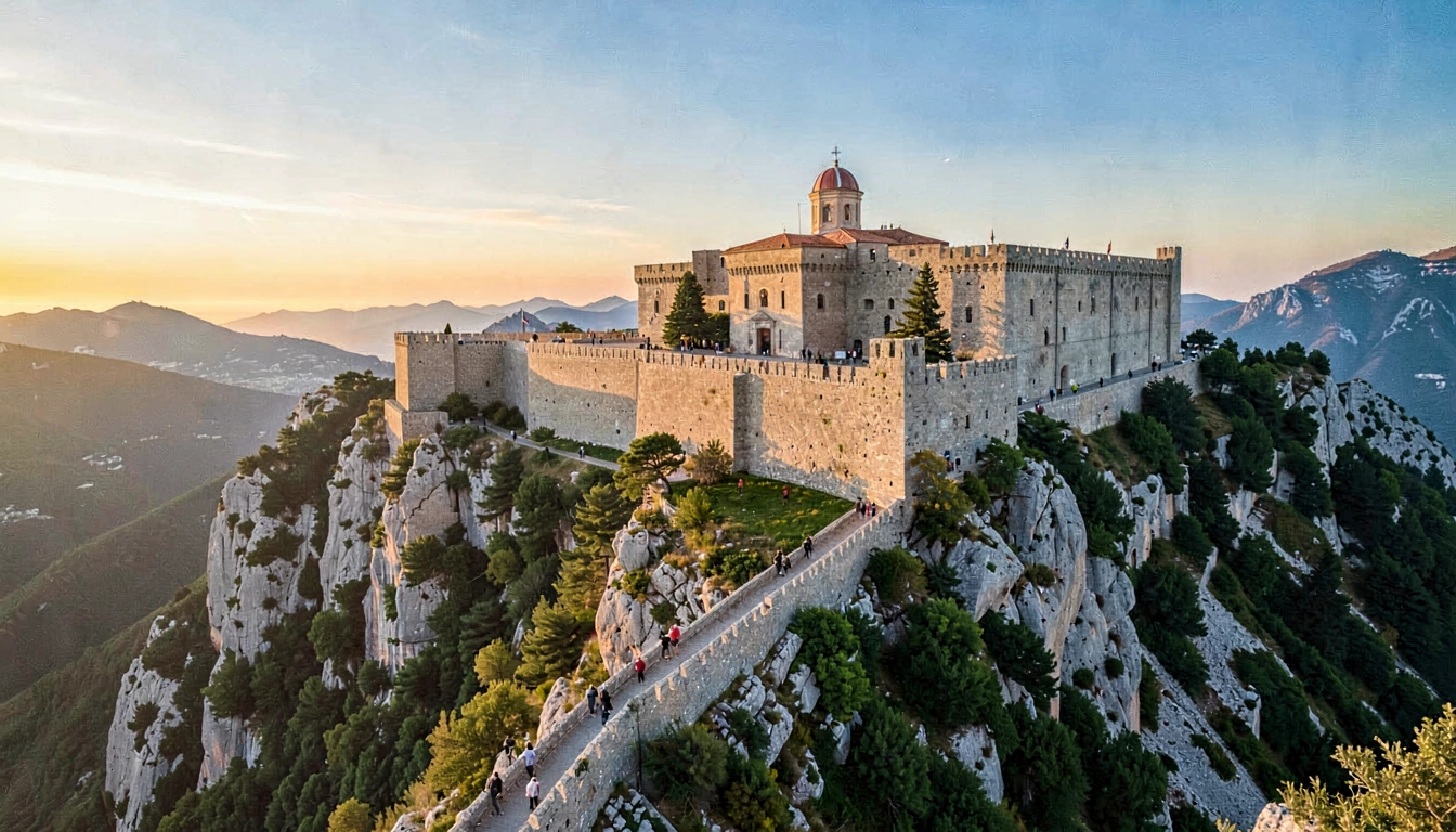 Trilha nas Montanhas Perto de Corfu - foto principal