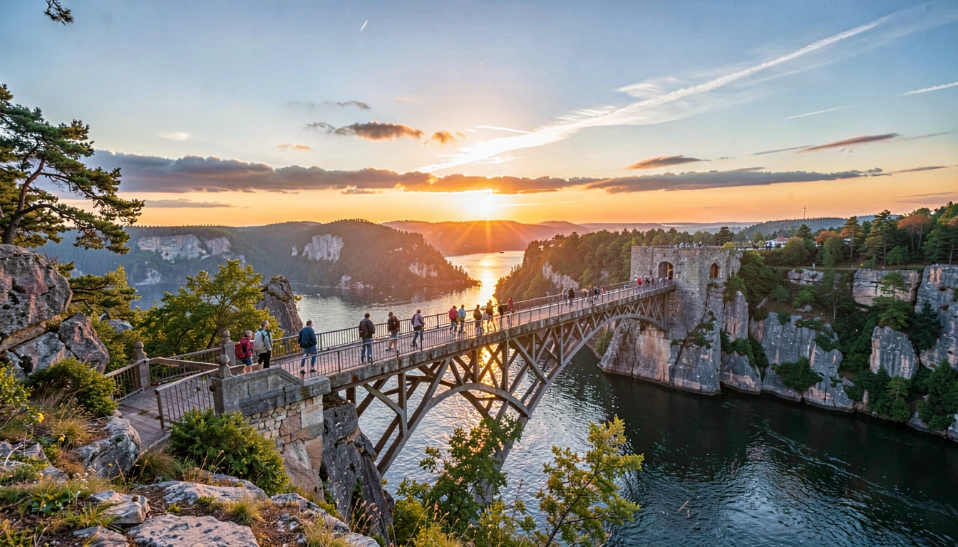Trilha nas Montanhas Perto de Dresden - foto principal
