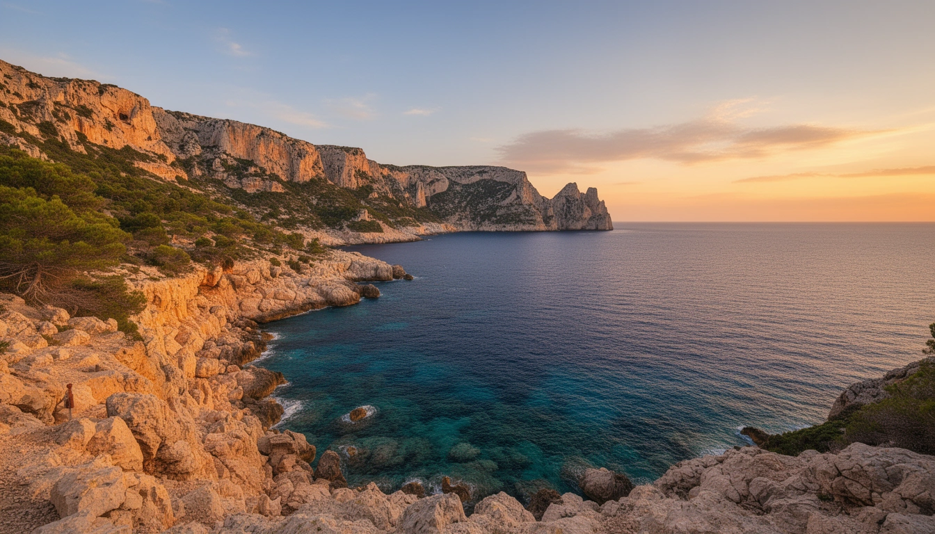 Trilha nas Montanhas Perto de Marselha - foto principal
