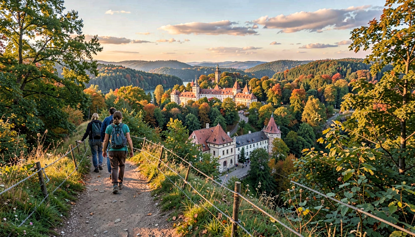 Trilha nas Montanhas Perto de Rothenburg - foto principal