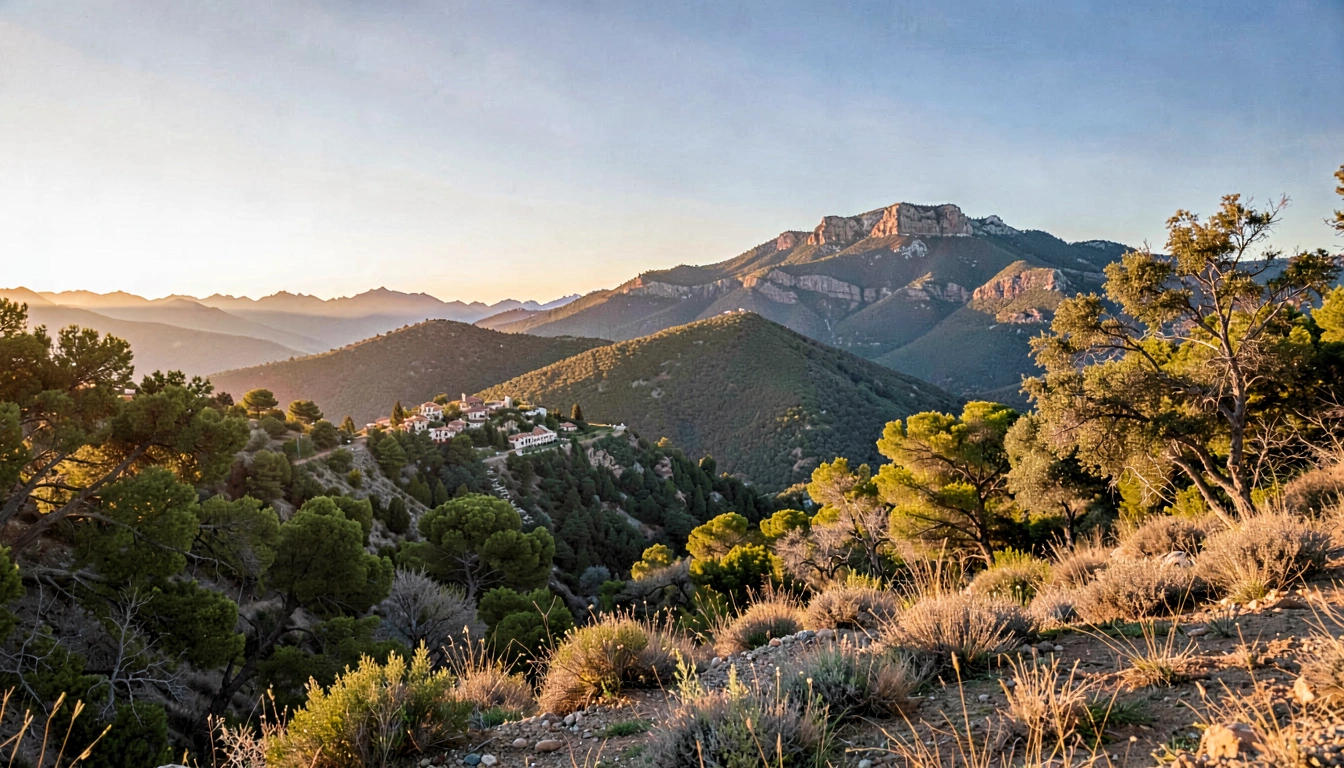 Trilha nas Montanhas Perto de Toledo - foto principal